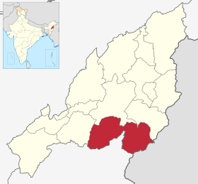Localisation de District de Phek