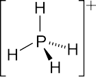 Phosphonium ion Phosphonium-2D.svg