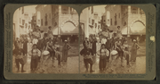 Thumbnail for File:Picturesque natives of Egypt in the crooked streets of "Cairo," World's Fair, St. Louis, by Underwood &amp; Underwood.png