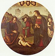 La Natividad, por Perugino