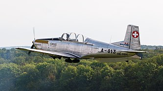 English: Pilatus P3-03 P3-Flyers (reg. HB-RBN (A-813), cn 330-12, built in 1958). Engine: Lycoming GO435-C2-A2. Deutsch: Pilatus P3-03 P3-Flyers (Reg. HB-RBN (A-813), cn 330-12, Baujahr 1958). Motor: Lycoming GO435-C2-A2.