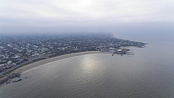 Punta Gorda beach, aerial view, Montevideo, Uruguay Playa Punta Gorda.jpg