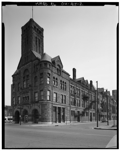 File:Police station entrance - Springfield City Hall, 1890, 117 South Fountain Avenue, Springfield, Clark County, OH HABS OHIO,12-SPRIF,1-2.tif