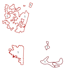 Constituency of Puducherry Pondicherry Wahlkreise Lok Sabha.svg