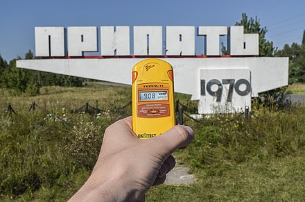 Dose rate meter is a basic tool of a nuclear tourist