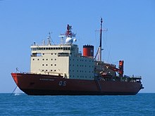 The icebreaker Almirante Irizar, the principal supply line for Argentine bases in Antarctica since 1978 Q5ARAAlmiranteIrizar.jpg