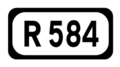 File:R584 Regional Route Shield Ireland.png