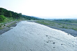 The Putna River flowing though Vidra