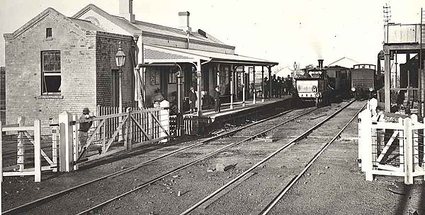 Station in 1877