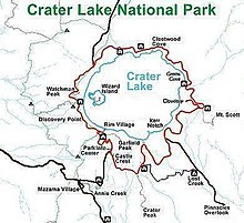 Mapa da Rim Drive, Parque Nacional do Lago Crater.JPG