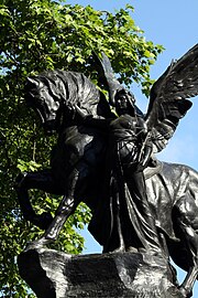 Detail of the sculpture Royal Artillery Boer War Memorial in London, 2013 (1).jpg