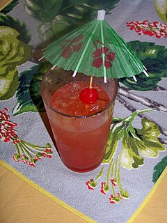 <span class="mw-page-title-main">Rum Swizzle</span> Rum-based cocktail