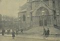 Français : Un embellissement - Éat actuel des travaux en cours pour l'érection d'une grille en face l'Église St. Thomas et l'élargissement de la route à cet endroit - La Chronique de Jersey 5 février 1913