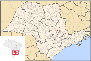 Localização de Cordeirópolis em São Paulo