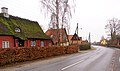 Landsbyen Saunte om lag 3 km sydaust for Hornbæk.