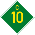 C10 road shield}