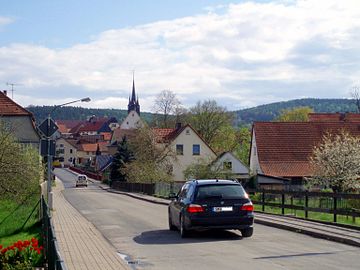 Blick auf das Ortszentrum