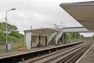 <span class="mw-page-title-main">Manor Road railway station</span> Railway station on the West Kirby branch of the Wirral line in Hoylake, Wirral, England