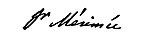 Prosper Mérimée, podpis (z wikidata)