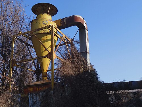 Silos (abandoned) for wooden shavings "SHIK" Jelak Combine Tetovo, North Macedonia