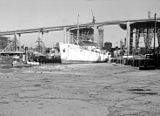 Skanstullsbron under uppförande 1946-47