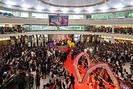 A Skyscraper screening at New Town Plaza in Hong Kong on July 7, 2018.