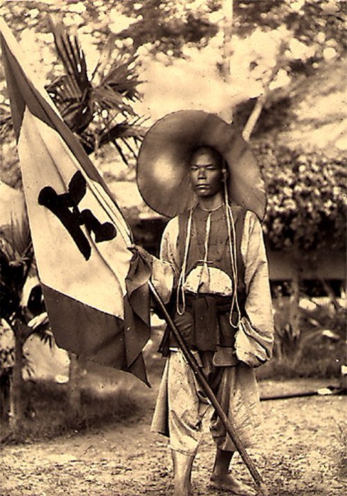 A soldier of the Black Flag Army, 1885