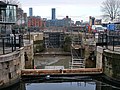 The nineteenth-century South Lock in Surrey Quays. [448]