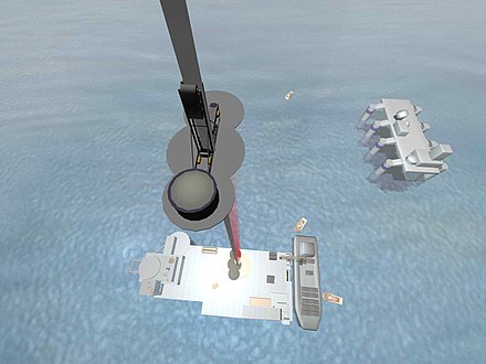 One concept for the space elevator has it tethered to a mobile seagoing platform.