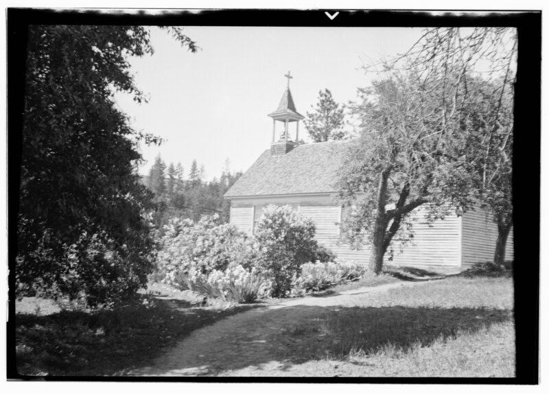 File:St. Michael's Mission Church, Mount St. Michaels, Hillyard, Spokane County, WA HABS WASH,32-HILYA,1-2.tif