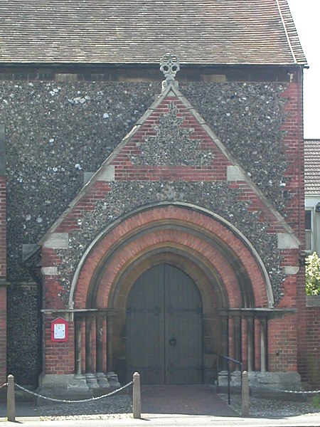 File:St Barnabas' Church, Sackville Road, Hove (NHLE Code 1187547) (June 2007) (Entrance Porch).JPG