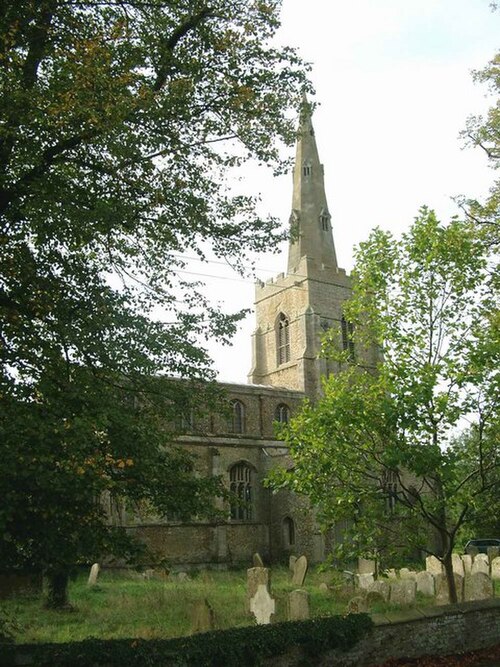 St Mary's Church, Bluntisham, where Sayers's father was rector during her childhood