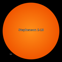 Stephenson 2-18 compared to the Sun Stephenson2-18.svg