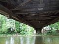 Stillwater Covered Bridge No. 134 as seen from below