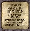 Stolperstein Dahlmannstr 5 (Charl) Henriette Hirschfeld.jpg