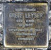 Stolperstein Fürbringerstr 18 (Kreuzb) Grete Leyser.jpg