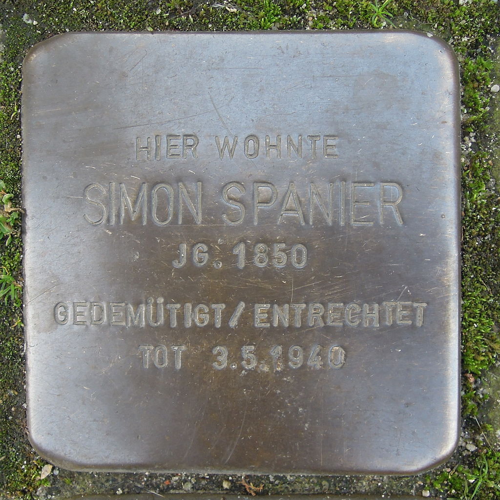 Stolperstein für Simon Spanier