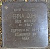 Stolperstein Otzenstraße 3 (Erna Cohn) in Hamburg-St.  Pauli.JPG