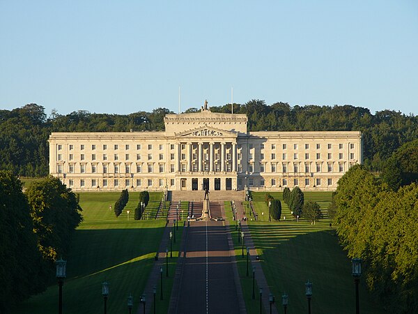 Stormont Parliament Building, home of the Northern Ireland Assembly