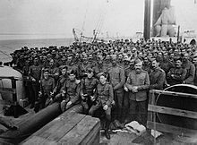 Strathcona's Horse en route to South Africa aboard the S.S. Monterey in 1899. Strathcona's Horse.jpg