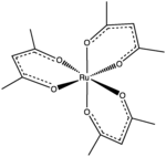 Structure de l'acétylacétonate de ruthénium (III)