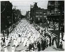 Suffragists marching in Williamsport, Pennsylvania, c. 1917 Suffragists marching in Williamsport, Pennsylvania, c. 1917.jpg