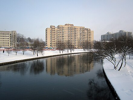 Apartment buildings in Minsk.
