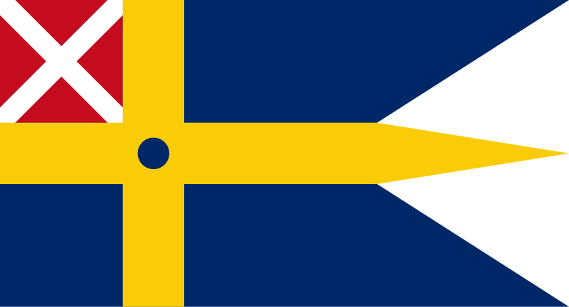 File:Swedish-Norwegian command flag (1815-1844) - Rear Admiral.svg