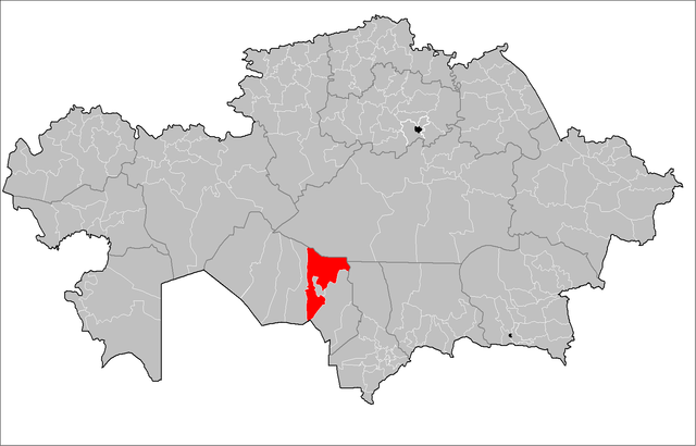 Сырдарьинский район на карте