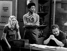 Susan Lanier, Olivia Cole and Ned Beatty in a scene from the show. Szysznyk cast 1977.JPG