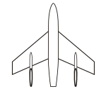 Tail twin wing mounted.svg