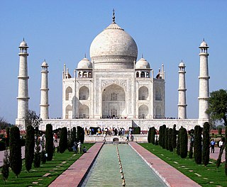 Vista del Taj Mahal, Agra, India