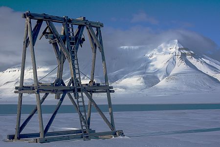 Seilbahn Adventdalen nach Skjæringa, Spitzbergen von Siri Uldal