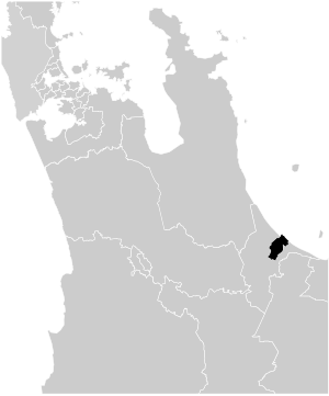 Tauranga electorate, 2014.svg